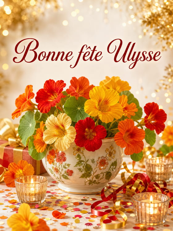 Carte bonne fête Ulysse