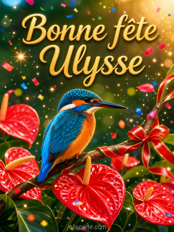 Carte bonne fête Ulysse