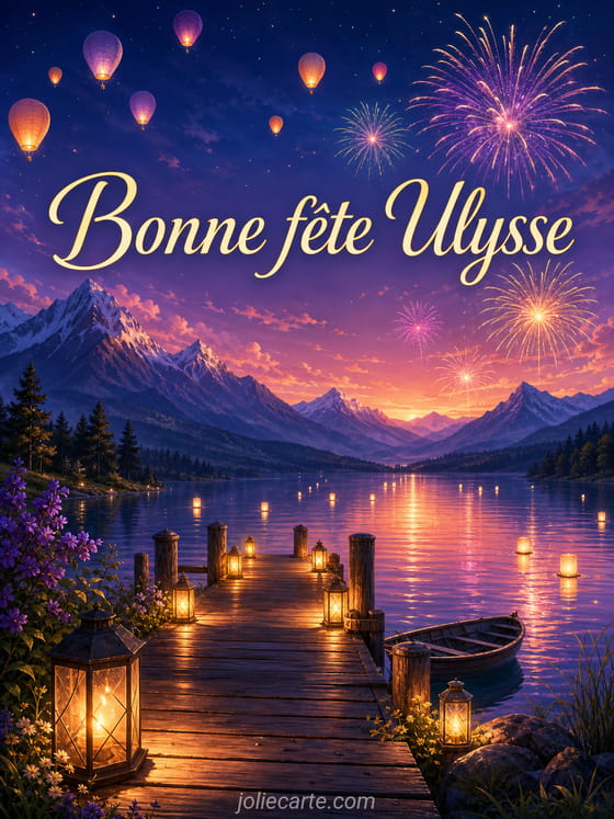 Carte bonne fête Ulysse