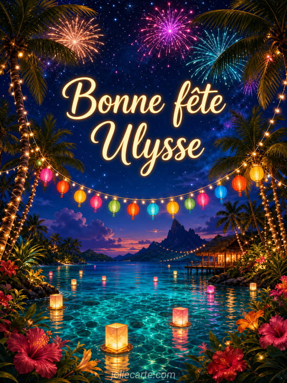 Carte bonne fête Ulysse