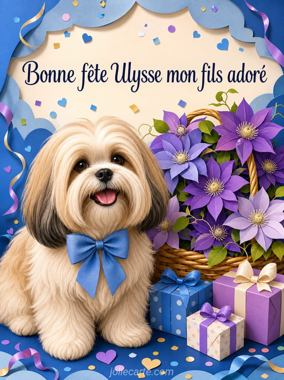 Carte bonne fête Ulysse