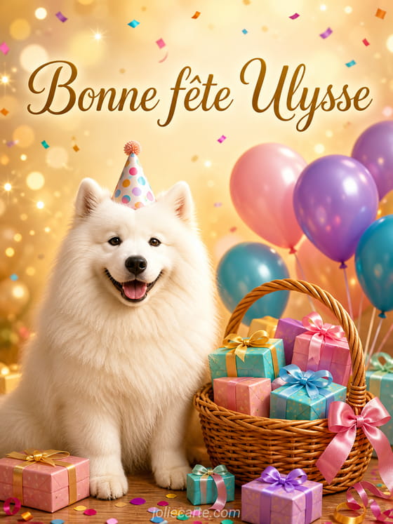 Carte bonne fête Ulysse