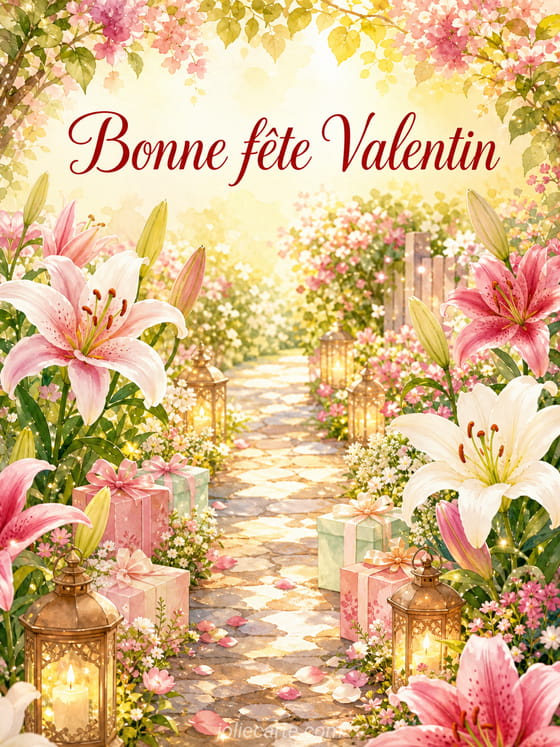 Carte bonne fête Valentin
