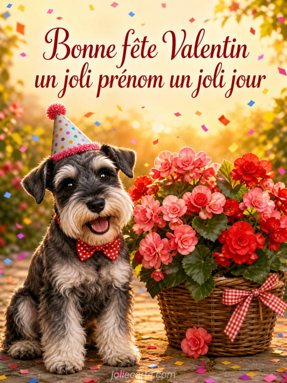 Carte bonne fête Valentin