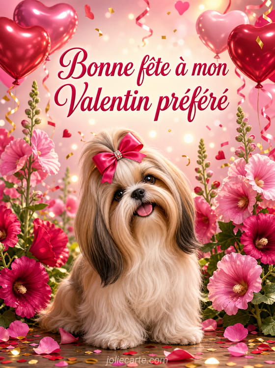 Carte bonne fête Valentin