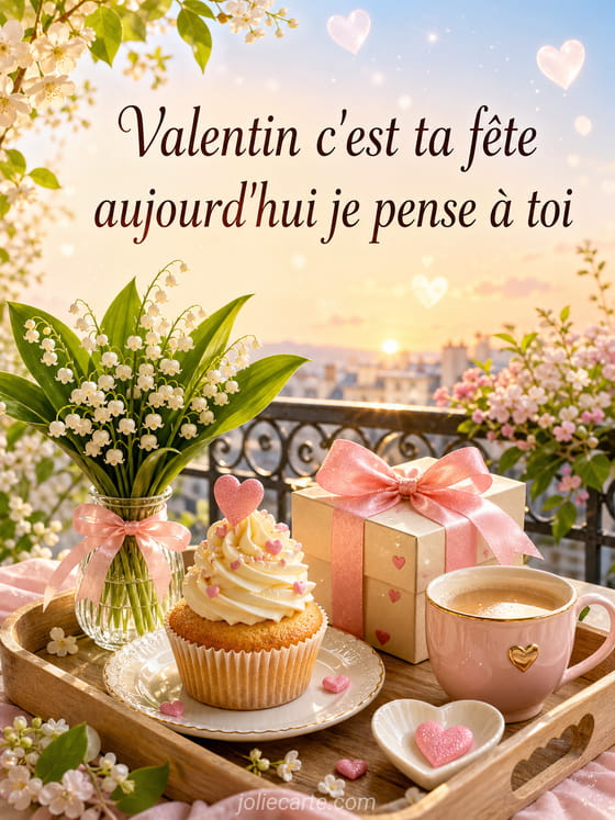 Carte bonne fête Valentin