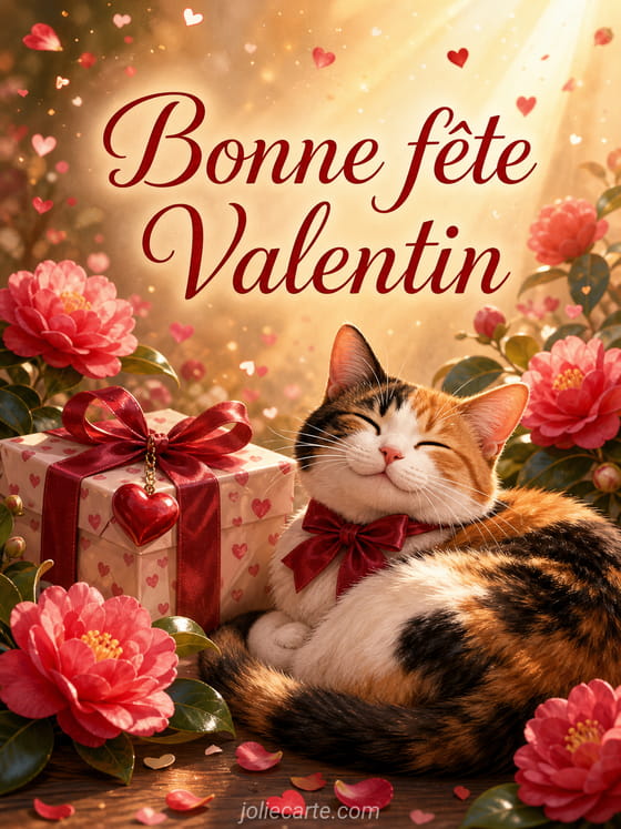 Carte bonne fête Valentin