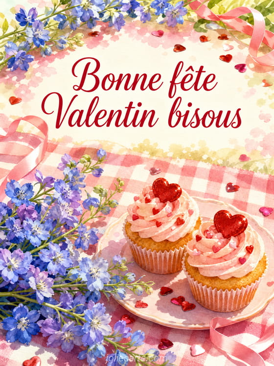 Carte bonne fête Valentin