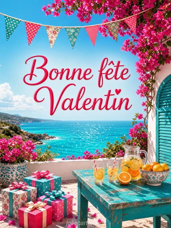 Carte bonne fête Valentin