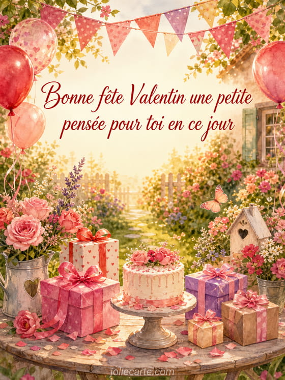 Carte bonne fête Valentin