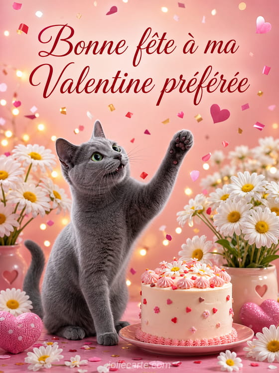 Carte bonne fête Valentine