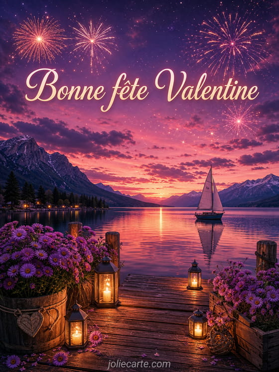 Carte bonne fête Valentine