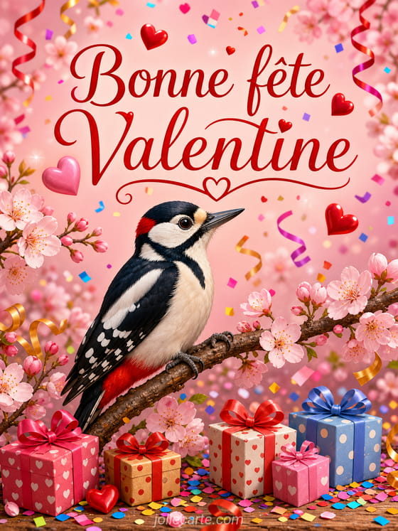 Carte bonne fête Valentine