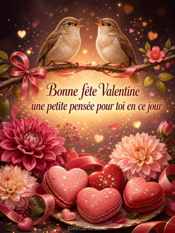 Carte bonne fête Valentine