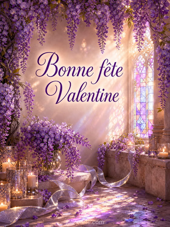 Carte bonne fête Valentine