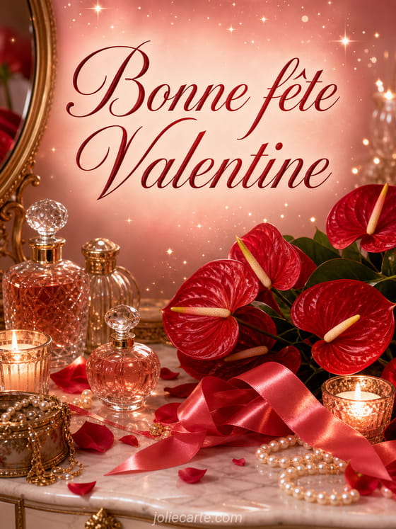 Carte bonne fête Valentine