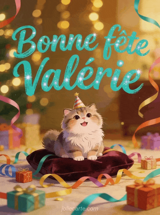 Bonne fête Valérie - Bonne fete valerie chat