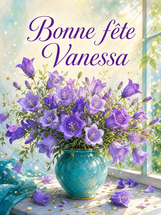 Carte bonne fête Vanessa