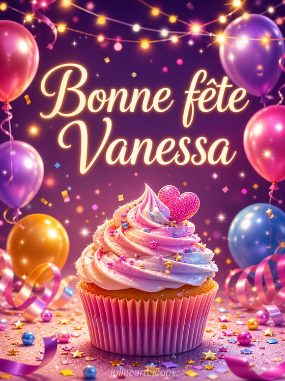 Carte bonne fête Vanessa