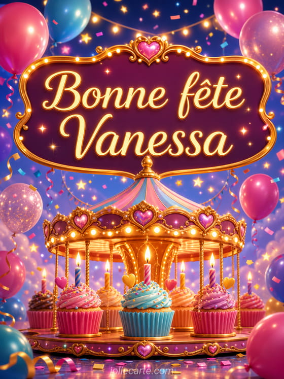 Carte bonne fête Vanessa