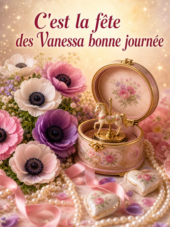 Carte bonne fête Vanessa