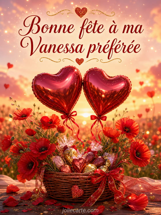 Carte bonne fête Vanessa