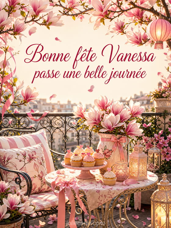 Carte bonne fête Vanessa