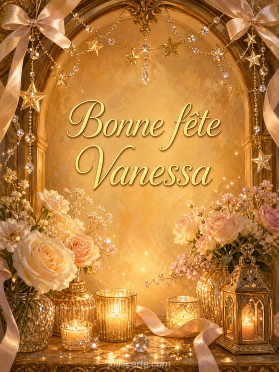 Carte bonne fête Vanessa