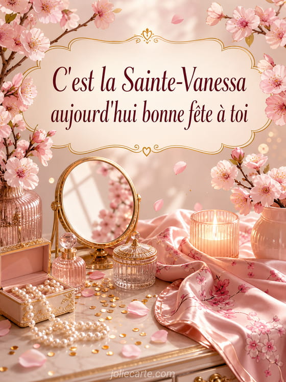 Carte bonne fête Vanessa