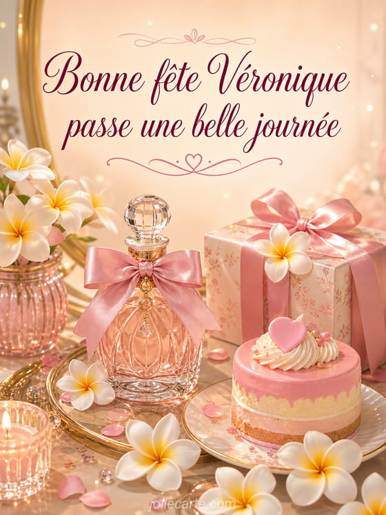 Carte bonne fête Véronique