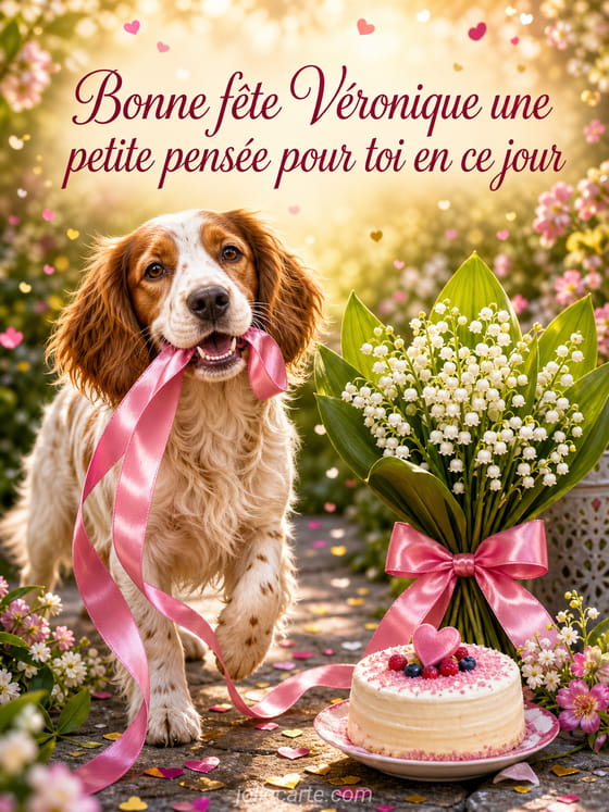 Carte bonne fête Véronique