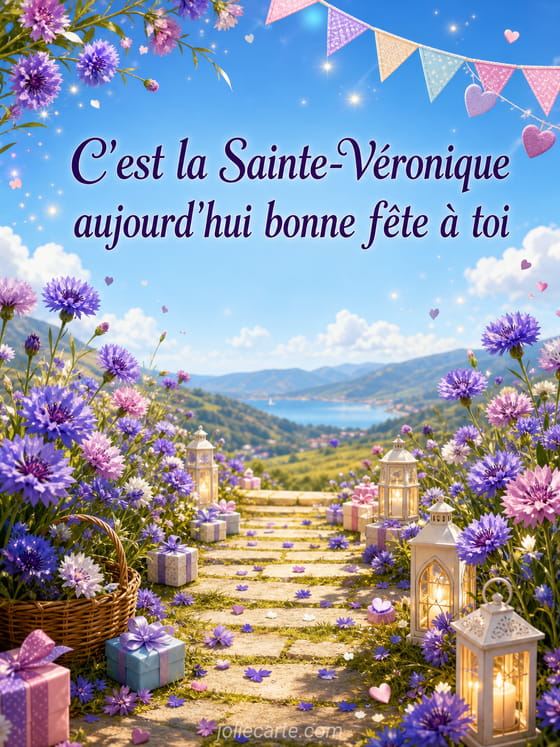 Carte bonne fête Véronique
