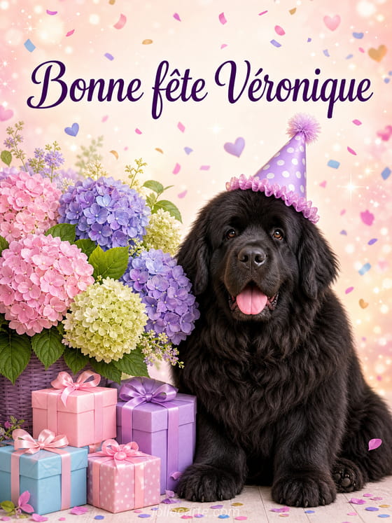 Carte bonne fête Véronique