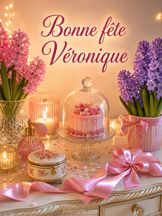 Carte bonne fête Véronique