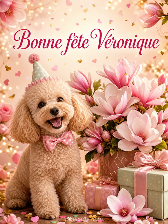 Carte bonne fête Véronique