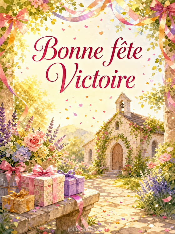 Carte bonne fĂȘte Victoire