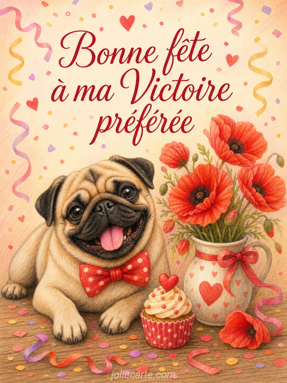 Carte bonne fĂȘte Victoire