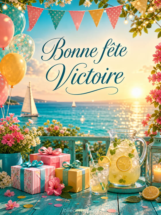 Carte bonne fĂȘte Victoire