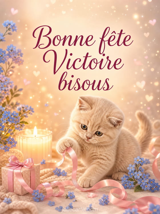 Carte bonne fĂȘte Victoire