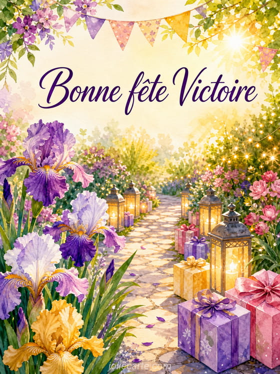 Carte bonne fĂȘte Victoire