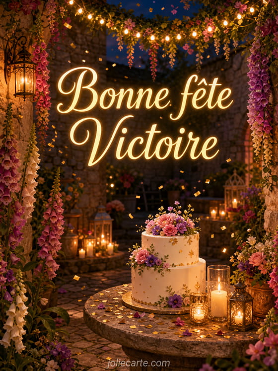 Carte bonne fĂȘte Victoire