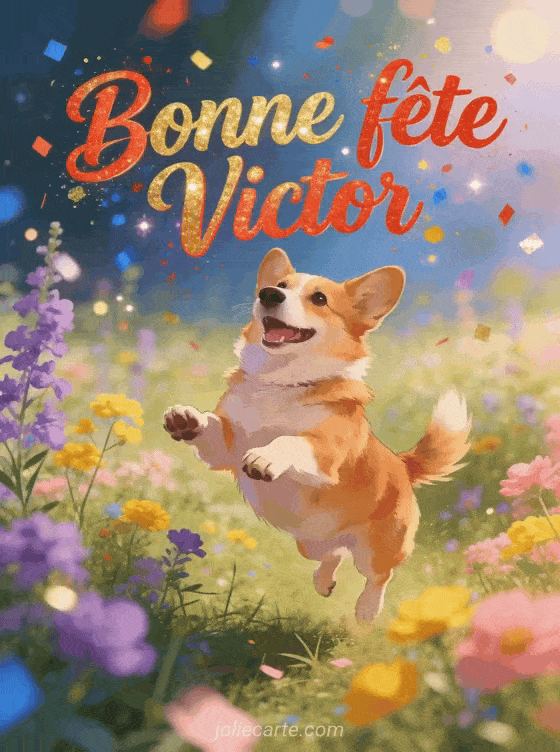 Bonne fête Victor - Victor gif bonne fete gratuit