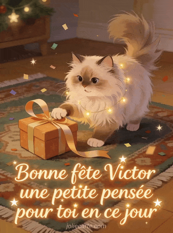 Bonne fête Victor - Bonne fete victor chat