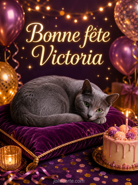 Carte bonne fĂȘte Victoria