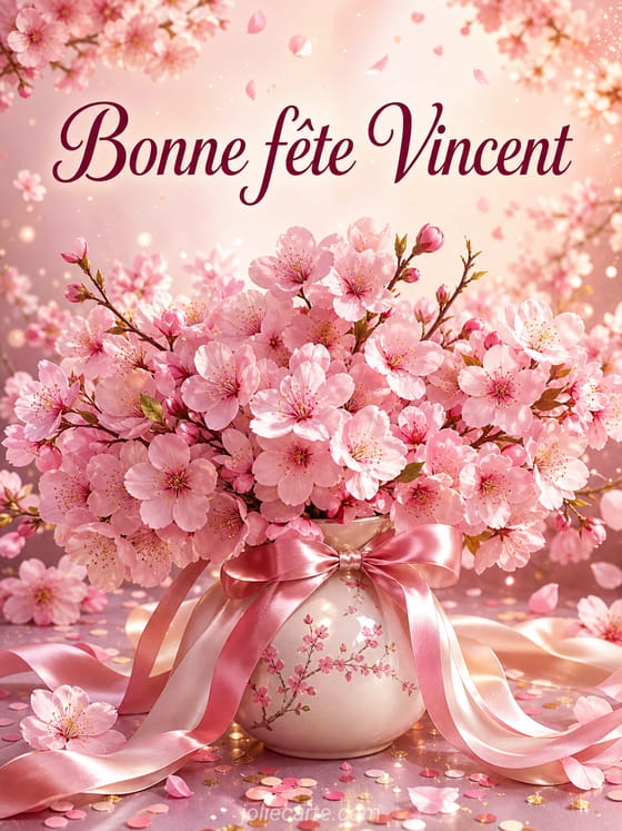 Carte bonne fête Vincent