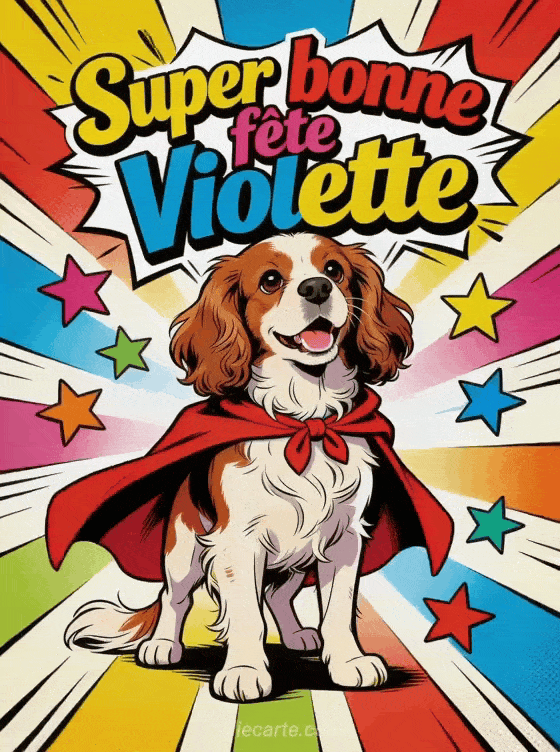 Bonne fête Violette - Bonne fete violette drole