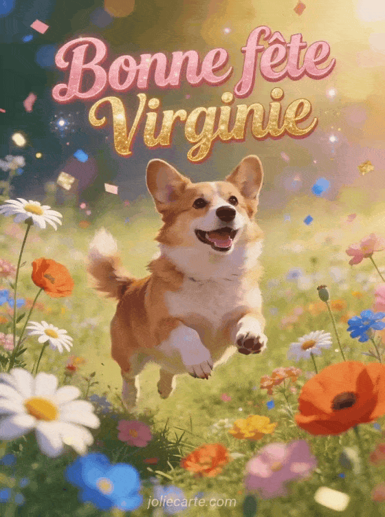 Bonne fête Virginie - Virginie gif bonne fete gratuit