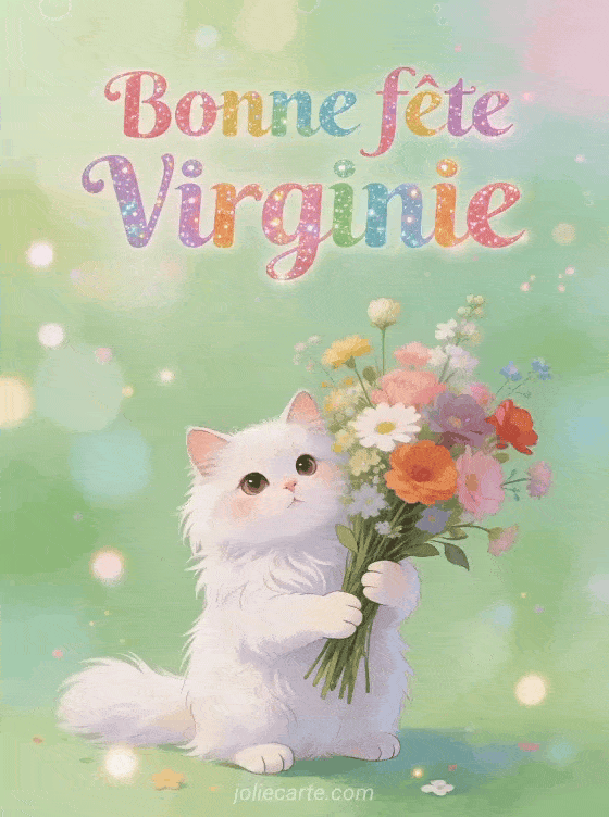 Bonne fête Virginie - Virginie gif bonne fete
