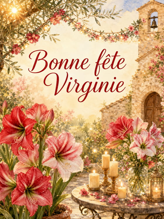 Carte bonne fĂȘte Virginie