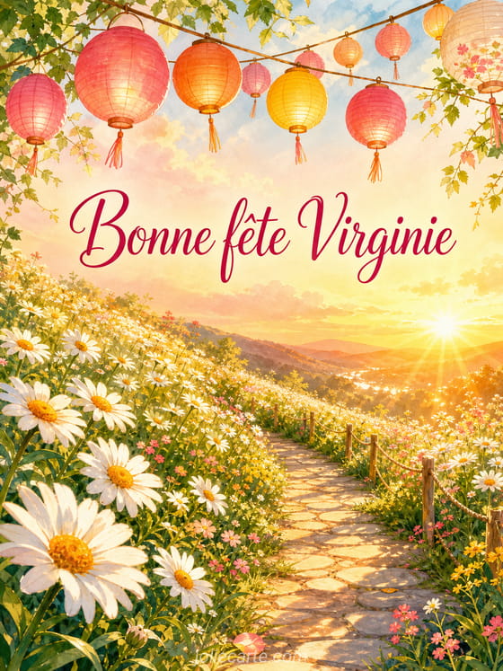Carte bonne fĂȘte Virginie
